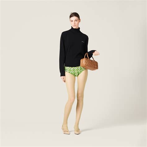 miu miu silk panties|Miu Miu Embroidered Silk And Wool Panties .